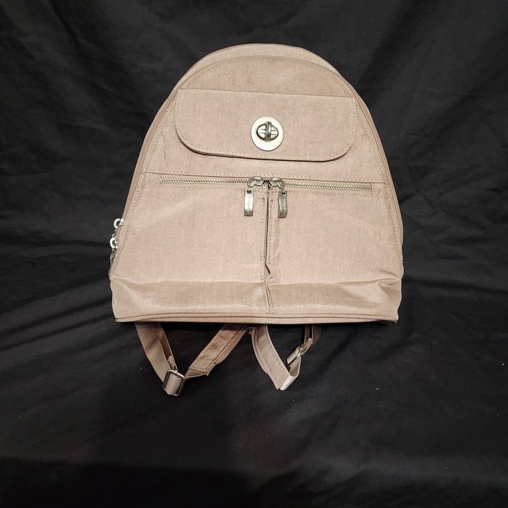 Baggallini Naples‎ RFID blocking Convertible Backpack Blush  11" W  12"H  4.5" D